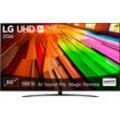 LG LED-Fernseher, F (A-G), schwarz, 86, Fernseher