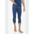 Funktionshose SCHÖFFEL "Merino Sport Pants short M", Damen, Gr. S, Normalgrößen, blau (8540, blau), Oberstoff : 43% Lyocell 34% Wolle 23% Nylon, sportlich, Hosen Funktionsunterhose Lange Unterhose Ski-Unterwäsche