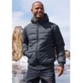 Steppjacke JOHN DEVIN Gr. M (48/50), blau (marine), Herren, Web, Obermaterial: 100% Polyester. Futter: 100% Polyester. Wattierung: 100% Polyester, unifarben, Jacken, Outdoorjacke mit Strickbündchen