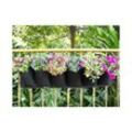 6 Taschen (schwarz) Vertikale Pflanztasche, Garten-Wand-Pflanztasche, hängender Pflanzgefäß, Balkon-Hängetopf, für Innen- und Außenbereich, Blumen