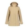 Steppjacke ICEPEAK "D FUNKTIONSJACKE ALNA", Damen, Gr. 36, beige, Web, Obermaterial: 100% Polyester, sportlich, regular fit hüftbedeckend, Langarm, Jacken, mit hohem Stehkragen