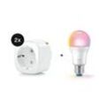 Eve Energy Matter 2er-Set + WiZ Tunable White & Color E27 A60 60W