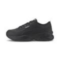 Sneaker PUMA "Cilia Mode Sneakers Damen" Gr. 35.5, bunt (schwarz silber gray), Obermaterial: Anderes Material; Futter: Textil; Innensohle: Textil; Laufsohle: Gummi, Schuhe