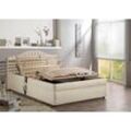 Polsterbett MAINTAL, beige (creme), B:150cm, Betten