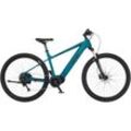 E-Bike FISCHER FAHRRAD "MONTIS 4.1I 630" Gr. 43, blau (dunkeltürkis), E-Bikes, 43cm, 29 Zoll (73,66cm), Pedelec, Elektrofahrrad für Damen u. Herren, MTB