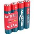 Ansmann Alkaline-Batterien Micro AAA, 4 Stück