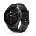 Smartwatch HAMA "Smartwatch 8900 (Telefonfunktion, GPS, wasserdicht IP68, Herzfrequenz)" Smartwatches grau (schwarz, dunkelgrau)