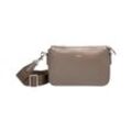 Umhängetasche JOOP "sofisticato 1.0 jasmina shoulderbag shz", Damen, Gr. B/H/T: 24cm x 15cm x 6cm, braun (morel), Leder, unifarben, Taschen, Handtasche Damen Schultertasche Tasche Damen