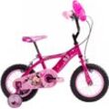 Kinderfahrrad HUFFY Gr. 22, rosa, Fahrräder, Kinder, 22cm, 12 Zoll (30,48cm) hinten: 12 Zoll (30,48cm)