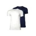 T-Shirt GANT "T-Shirt 2er Pack" Gr. XXL, marineblau, weiß Herren Shirts