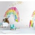 Fototapete LIVING WALLS "Kinderzimmertapete Regenbogen", bunt weiß pink, B:2,65m H:0,01m L:2,8m, Vlies, Vinyl, Tapeten, Fototapete Wolken Tapeten Kinderzimmer Schlafzimmer modern Design Büro