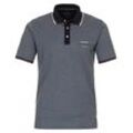 Poloshirt CASAMODA "CASAMODA Polo-Shirt uni" Gr. 3XL, blau (graues dunkelblau), Herren, 95% Baumwolle, 5% Elasthan, Shirts