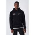 Kapuzensweatshirt CHAMPION "Hooded Sweatshirt" Gr. M (48/50), schwarz (nbk) Herren Sweatshirts