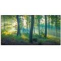 Wandbild ARTLAND "Wald Panorama", grün, B:150cm H:75cm, Bilder, als Alubild, Outdoorbild, Leinwandbild, Poster, Wandaufkleber