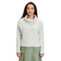 Strickpullover CARTOON "Cartoon Strickpullover mit Turtle Neck", Damen, Gr. 34, grau (metal), Obermaterial: 54% Polyacryl, 46% Polyamid., casual, oversize normal, Langarm, Pullover, Rippbündchen