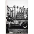 Wandbild ARTLAND "CocaCola-LKW in El Jadida - Marokko", schwarz, B:80cm H:120cm, Bilder, als Alubild, Outdoorbild, Leinwandbild, Poster, Wandaufkleber