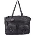 Shopper HARBOUR 2ND "Jordan" Gr. B/H/T: 42cm x 34cm 12cm, grau (ash) Damen, Taschen Handtasche Damen Tasche Damen Henkeltasche