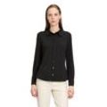 Hemdbluse BETTY BARCLAY "Betty Barclay Hemdbluse mit Kragen", Damen, Gr. 40, schwarz, Jersey, Obermaterial: 95% Polyester, 5% Elasthan., casual, lässig geschnitten normal, Langarm, Blusen