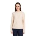 Strickpullover BETTY BARCLAY "Betty Barclay Grobstrick-Pullover mit Struktur", Damen, Gr. 38, beige (light beige melange), Strick, Obermaterial: 52% Viskose, 28% Polyester, 20% Polyamid., casual, lässig geschnitten normal, Rundhals, Langarm, Pullover Grobstrickpullover, Struktur