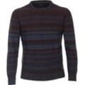 Strickpullover CASAMODA "CASAMODA Pullover gestreift" Gr. L, rot (dunkelrot) Herren Pullover