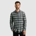 Karohemd PME LEGEND "Long Sleeve Shirt Twill Yarndyed Check", Herren, Gr. XXL, N-Gr, schwarz (schwarz onyx), Web, Twill, Obermaterial: 100% Baumwolle, kariert, casual, regular fit Po-bedeckend, ohne Ausschnitt, Langarm Manschette, Hemden, mit Karomuster