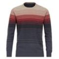 Strickpullover CASAMODA "CASAMODA Pullover gestreift" Gr. L, rot (mittelrot) Herren Pullover