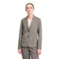 Kurzblazer BETTY & CO "Betty & Co Kurzblazer langarm" Gr. 36, schwarz (schwarz, nature), Damen, Obermaterial: 78% Polyester, 20% Viskose, 2% Elasthan., Blazer, Stretch