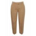 Stoffhose FRANSA "Stoffhose FPCallie", Damen, Gr. 44, N-Gr, braun (tiger's eye mix), Obermaterial: 78% Polyester PES. 18% Viskose LENZING ECOVERO CV LenzEcov. 4% Elasthan EL., elegant, regular fit normal, Hosen