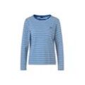 Longsleeve JOOP "Longsleeve 58 JW242JE380 10011744 1er Pack" Gr. L, blau (blau, weiß), Damen, Obermaterial: 92% Baumwolle CO. 8% Elasthan EL., Shirts