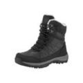 Outdoorwinterstiefel HI-TEC "RIVA MID WATERPROOF", Gr. 36, schwarz, Synthetik, sportlich, Schuhe Schnürboots Winterboots, Winterstiefel, Snowboots, Winterschuhe, wasserdicht & gefüttert