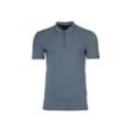 Poloshirt ARMANI EXCHANGE "Poloshirt" Gr. L, blau (blaugrau), Herren, Obermaterial: 95% Baumwolle CO. 5% Elasthan EL., Shirts