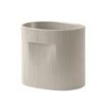 Muuto - Ridge Blumentopf, H 24 cm, beige