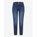 BRAX Damen Röhrenjeans Style SHAKIRA S, Blau, Gr. 32