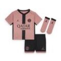 Paris Saint-German 2024/25 Stadium Third Jordan Replika dreiteiliges Fußballtrikot-Set (Babys und Kleinkinder) - Pink