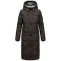 MARIKOO Damen Winter Steppmantel Stepp Jacke Mantel Parka warm mit Kapuze Soranaa