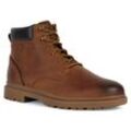 Schnürboots GEOX "U ANDALO A" Gr. 41, braun, Herren, Leder, Schuhe, Worker Boots, Schnürstiefel mit Geox Spezial Membrane