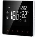 16A Digitaler Thermostat, LCD-Display, Touchscreen, programmierbar, für Zuhause, Schule, Büro, Hotel, Weiß