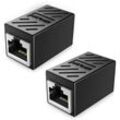 RJ45-Koppler, geschirmter Ethernet-Koppler, 8P8C LAN-Koppler, idealer Ethernet-Verlängerungsadapter (CAT5/CAT5e/CAT6)