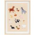 Gerahmtes Kinderbild Sylti Motiv Bauernhof 30x40cm Atmosphera Créateur D'intérieur