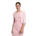 Strickjacke VERA MONT "Vera Mont Strickbolero langarm", Damen, Gr. L, rosa (foggy rose), Strick, Obermaterial: 62% Viskose, 34% Polyamid, 4% Elasthan., feminin, figurumspielend normal, Langarm, Strickjacken, Ärmelschlitz