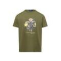 Polo Ralph Lauren T-Shirt Herren Baumwolle bedruckt, oliv