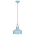 LED Pendelleuchte H: 19 cm, H: max. 150, D: 27 cm (ohne Leuchtmittel 1 x E27, max. 40 W), Blau