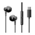 TYPE-C Series JR-EC07 USB-C In-Ear-Kopfhörer aus Metall Schwarz