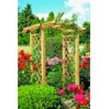 Holz Rosenbogen Pergola ca. B134 x H230 x T100 cm, Durchgang ca. 100 cm