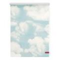 Rollo Klemmfix, ohne Bohren, blickdicht, Wolken - Blau, 90 x 150 cm (B x L)