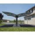 Carport Arizona Wave 495 x 578 cm Anthrazit - Wings & Arch