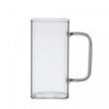 Latte-Macchiato-Glas Square 2er Set Henkelglas Cocktail 350 ml Heißgetränke Kaffeeglas