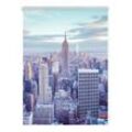 Rollo Klemmfix, ohne Bohren, blickdicht, New York - Blau, 70 x 150 cm (B x L)