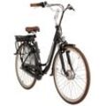 E-Citybike 28" Basic Schwarz-Braun 250 Watt Li-Ion 36V/13 Ah 3 Gänge