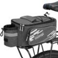 monzana® Fahrradtasche Grau 30x23x15cm Gepäckträger